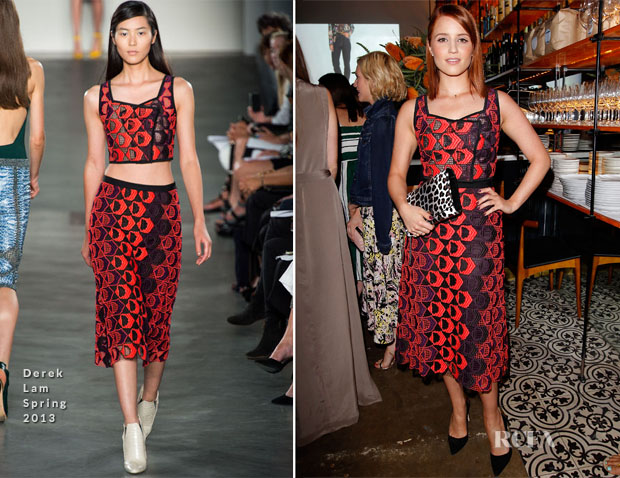 Dianna Agron In Derek Lam - Vogue 'Triple Threats' Dinner