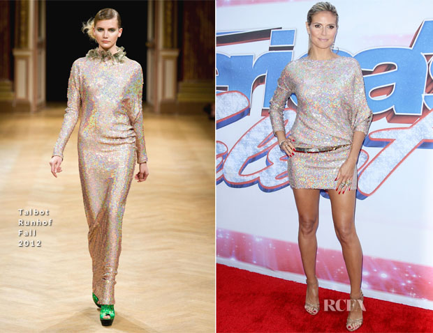 Heidi Klum In Talbot Runhof - ‘America’s Got Talent’