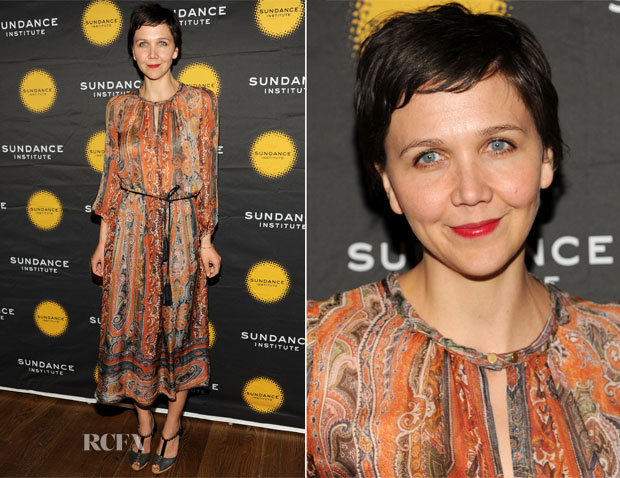 Maggie Gyllenhaal In Isabel Marant - 2013 Sundance Institute Theatre Program Benefit