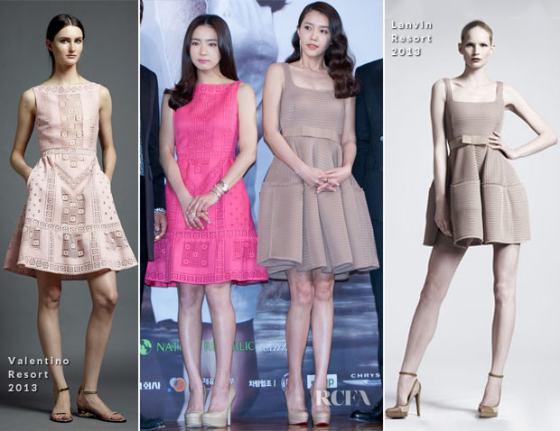 Shin Se Kyung In Valentino and Chae Jeong Ah In Lanvin - 'When A Man Is In Love’ Press Conference