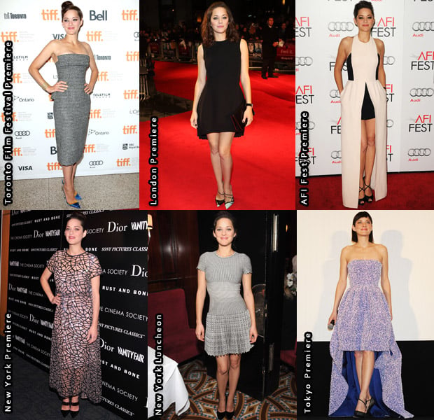 Which Was Your Favourite Marion Cotillard Look From The ‘Rust and Bone’ Promo Tour