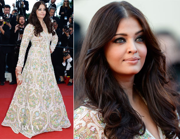 Aishwarya Rai In Abu Jani and Sandeep Khosla - 'Blood Ties' Cannes Film Festival Premiere