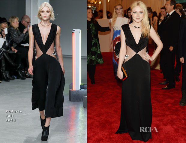 Dakota Fanning In Rodarte - 2013 Met Gala