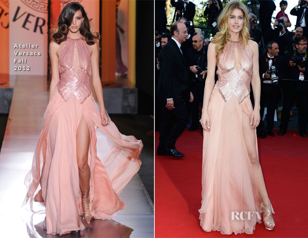Doutzen Kroes In Atelier Versace - ‘Le Passe’ Cannes Film Festival Premiere
