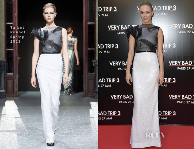 Heather Graham In Talbot Runhof - ‘The Hangover Part III’ Paris Premiere