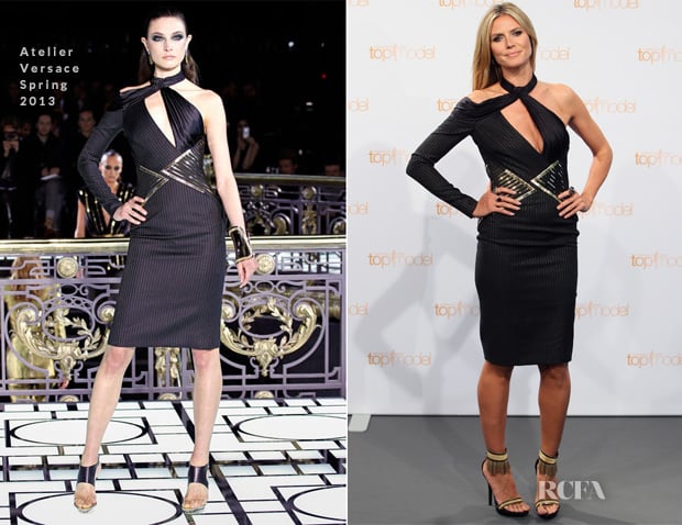 Heidi Klum In  Atelier Versace  - Germany's Next Top Model Photocall