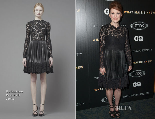 Julianne Moore In Valentino - 'What Maisie Knew' New York Screening