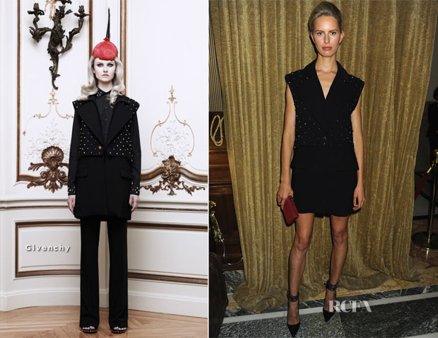 Karolina Kurkova In Givenchy - Moda Operandi’s ‘A Midnight Supper’ Event