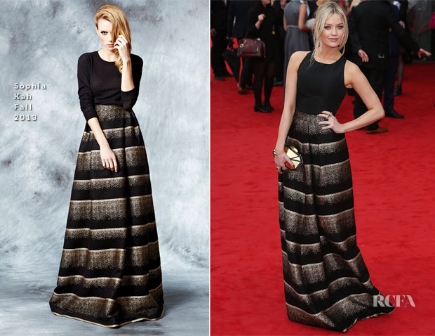 Laura Whitmore In Marina Qureshi and Sophia Kah - British Academy Television Awards 2013