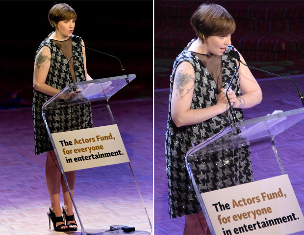 Lena Dunham In Theyskens’ Theory - 2013 Actors Fund Gala