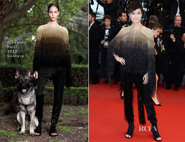 Li Yuchun  In Givenchy Couture - ‘All Is Lost’ Cannes Film Festival Premiere