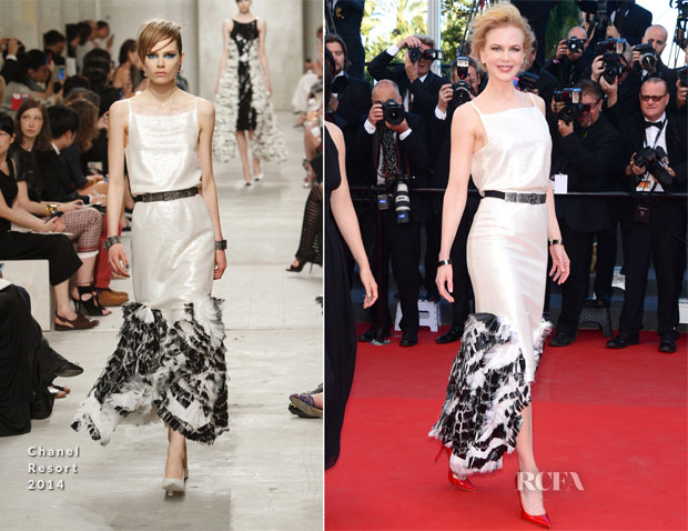 Nicole Kidman In Chanel  - 'La Venus a La Fourrure' Cannes Film Festival Premiere