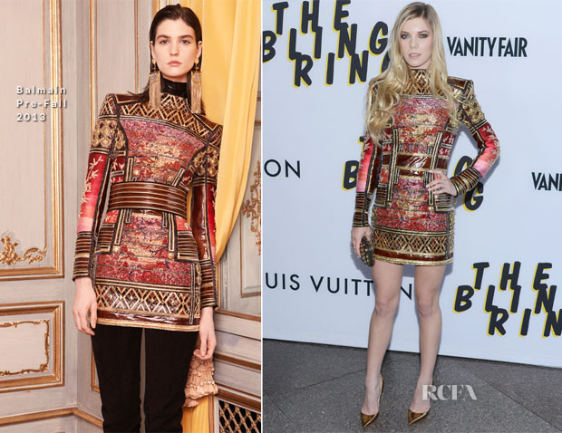 Claire Julien In Balmain - 'The Bling Ring' LA Premiere