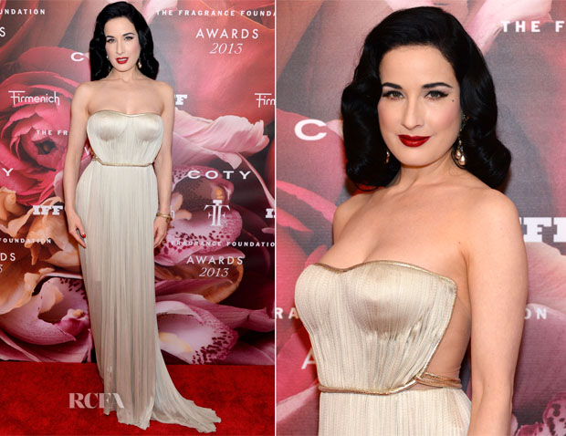 Dita Von Teese In Maria Lucia Hohan - 2013 Fragrance Foundation Awards