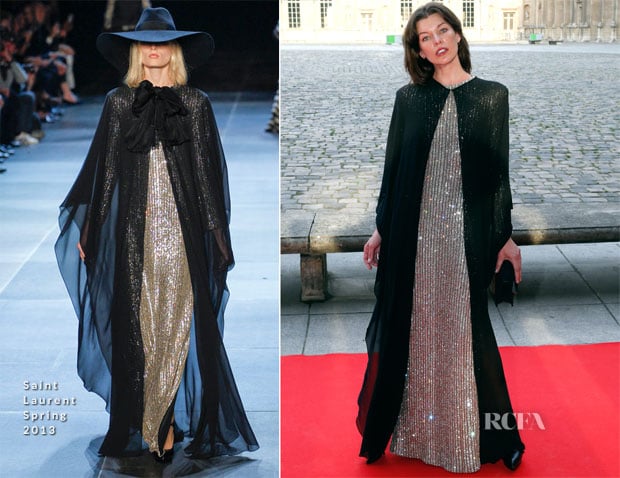 Milla Jovovich In Saint Laurent  - ‘Liaisons Au Louvre III’ Charity Gala Dinner