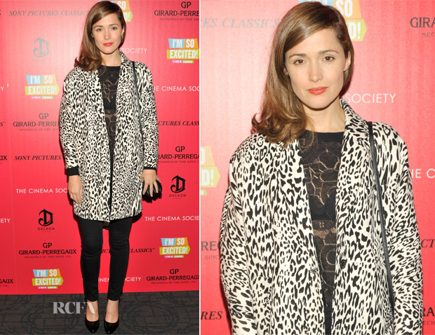 Rose Byrne In Zara, Topshop & Madewell - ‘I’m So Excited’ New York Screening