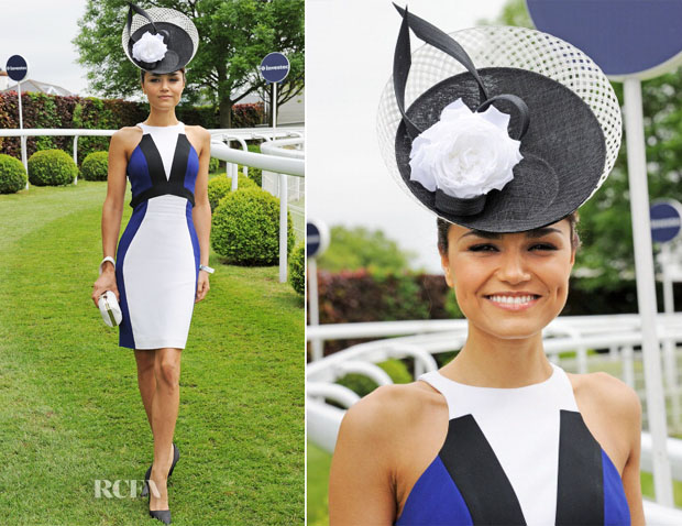 Samantha Barks In Antonio Berardi - Investec Derby Festival