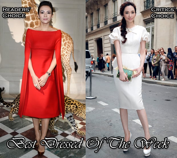 Best Dressed of The Week - Zhang Ziyi In Valentino Couture & Pace Wu In Ulyana Sergeenko Couture