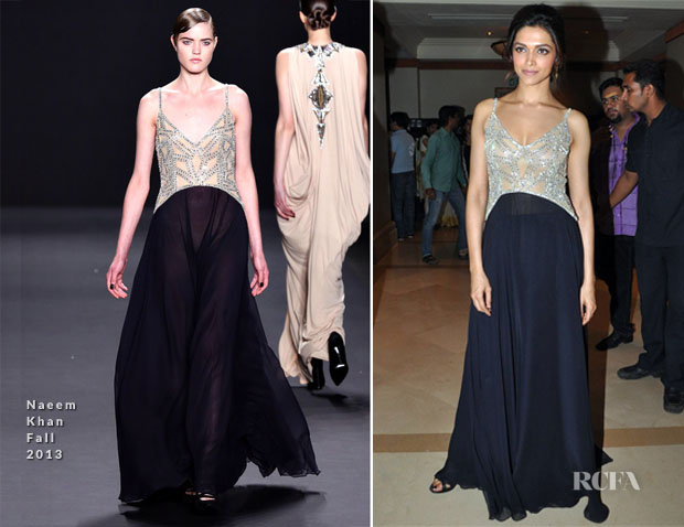 Deepika Padukone In Naeem Khan - ‘Chennai Express’ Music Launch - Red ...