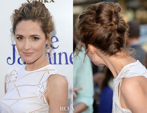 Get the Look Rose Byrne’s Textured Summer Updo