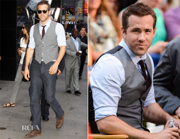 Ryan Reynolds In Todd Snyder & Rag & Bone - Good Morning America