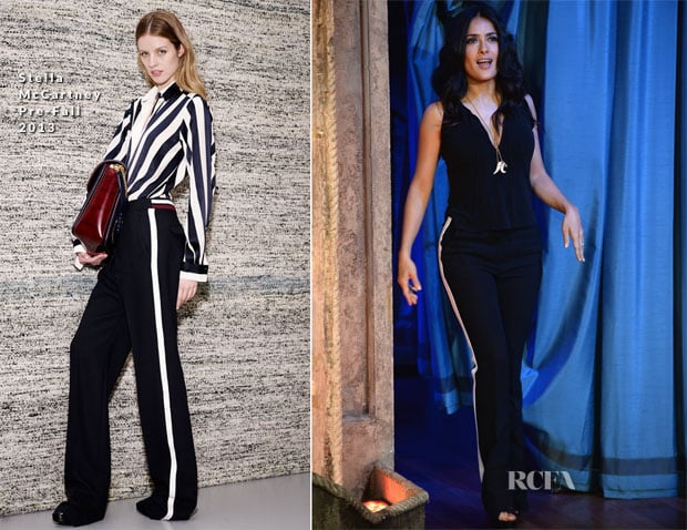 Salma Hayek In Stella McCartney - Late Night with Jimmy Fallon