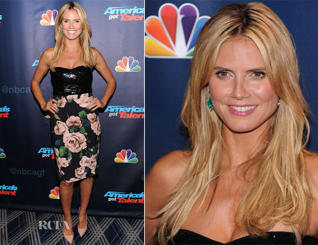 Heidi Klum In Dolce & Gabbana - 'America's Got Talent' Post Show Red Carpet