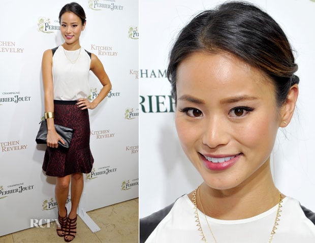 Jamie Chung In Ann Taylor - ‘Kitchen Revelry’ Cookbook Release Party