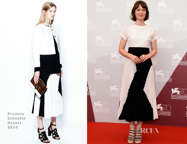 Mia Wasikowska In Proenza Schouler - 'Tracks' Venice Film Festival Photocall