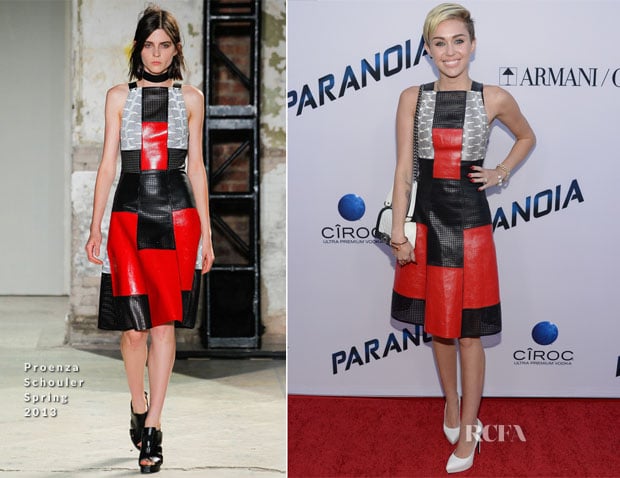 Miley Cyrus In Proenza Schouler - 'Paranoia' LA Premiere