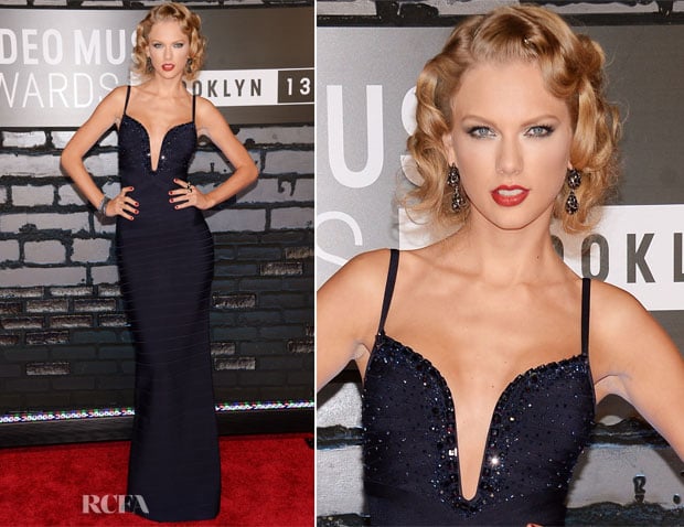 Taylor Swift In Hervé Léger - 2013 MTV Video Music Awards #VMAs