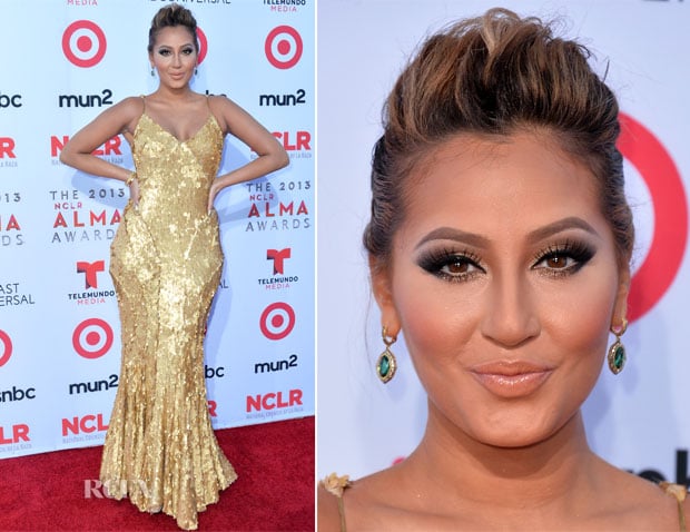 Adrienne Bailon In Zac Posen - 2013 NCLA ALMA Awards