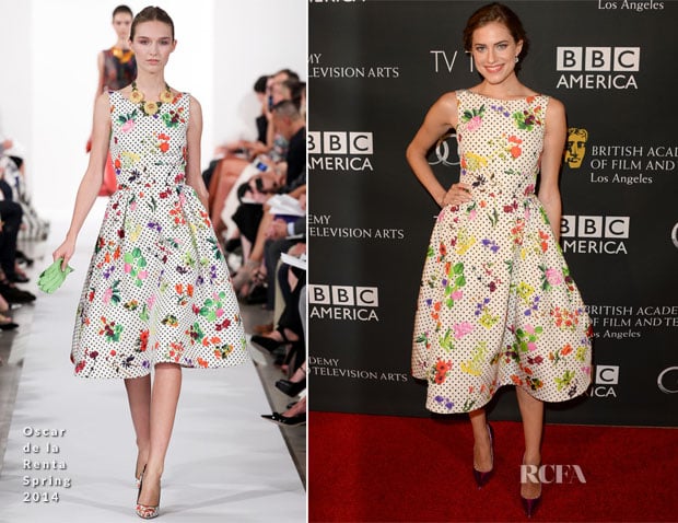 Allison Williams In Oscar de la Renta - BAFTA LA TV Tea 2013