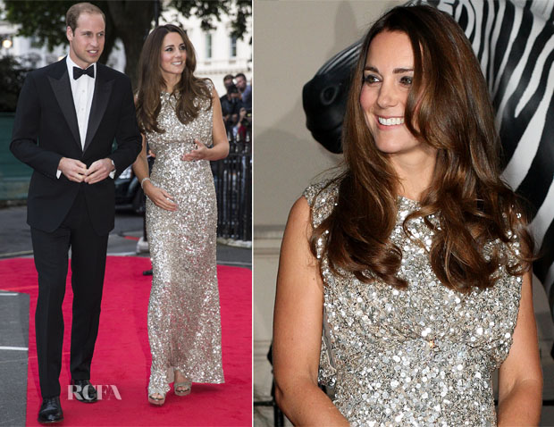 Catherine, Duchess of Cambridge In Jenny Packham - Tusk Conservation ...