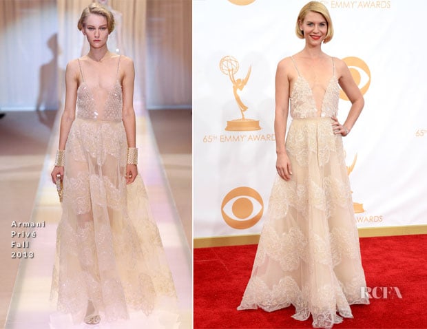 Claire Danes In Armani Privé - 2013 Emmy Awards