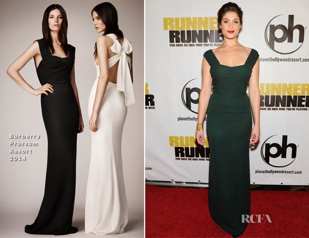 Gemma Arterton In Burberry Prorsum - 'Runner Runner' Las Vegas Premiere