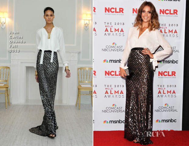 Jessica Alba In Juan Carlos Obando – 2013 NCLA ALMA Awards