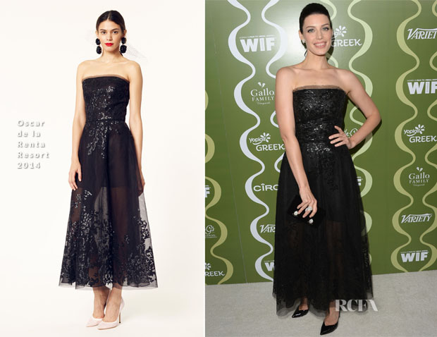 Jessica Pare In Oscar de la Renta - Variety & Women In Film Pre-Emmy Event