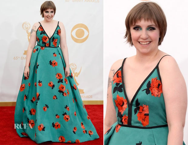 Lena Dunham In Prada - 2013 Emmy Awards