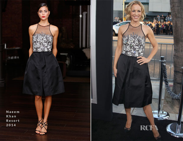 Maria Bello In Naeem Khan - 'Prisoners' LA Premiere
