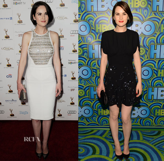 Michelle Dockery In Antonio Berardi & Miu Miu - Pre & Post Emmy Awards Parties