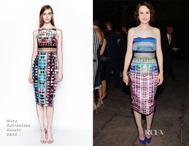 Michelle Dockery In Mary Katrantzou - Generation W Party and Vanity Fair’s 'Celebration of the 2013 International Best Dressed List'