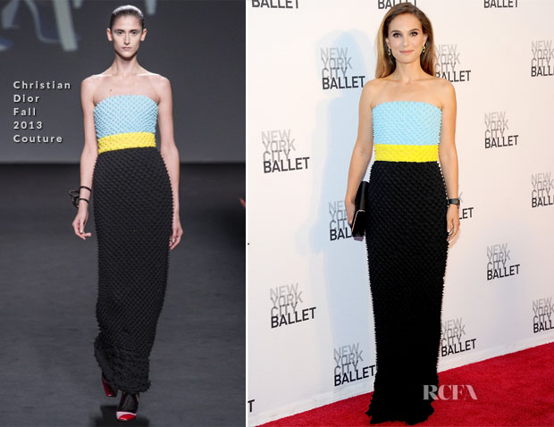 Natalie Portman In Christian Dior Couture - New York City Ballet 2013 Fall Gala