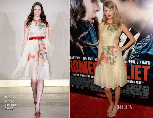 Taylor Swift In Reem Acra - 'Romeo & Juliet' LA Premiere