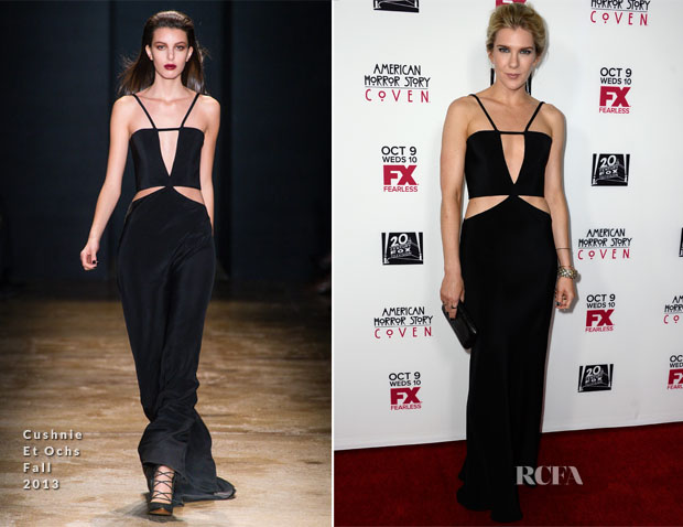 Lily Rabe In Cushnie et Ochs - ‘American Horror Story Coven’ LA Premiere