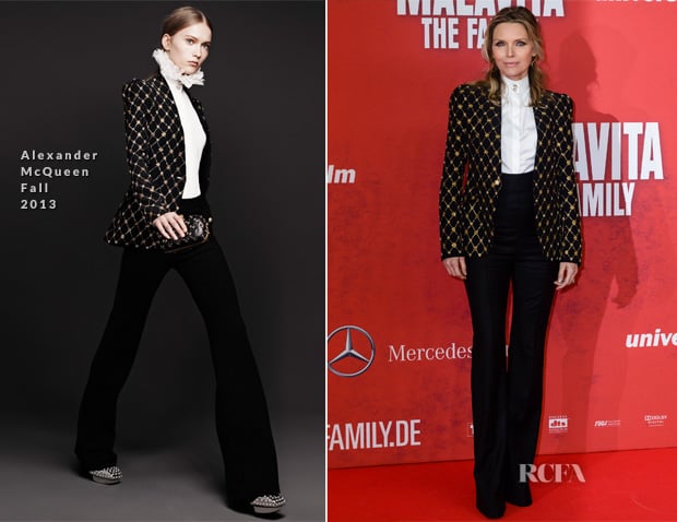 Michelle Pfeiffer In Alexander McQueen - 'Malavita - The Family' Berlin Premiere