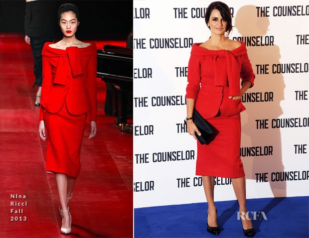 Penelope Cruz In Nina Ricci - 'The Counselor' London Photocall