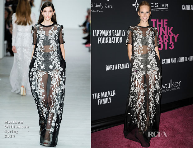 Poppy Delevingne In Matthew Williamson - Elyse Walker’s Pink Party