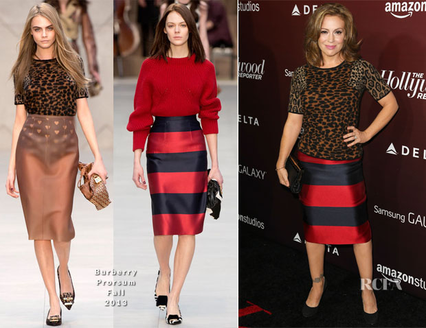 Alyssa Milano In Burberry Prorsum - The Hollywood Reporter’s Next Gen 20th Anniversary Gala