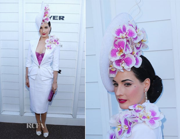 Dita Von Teese In Aurelio Costarella - Melbourne Cup Day